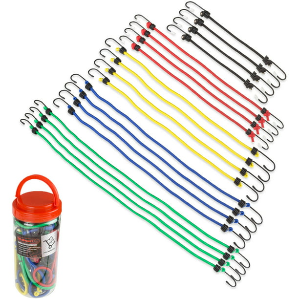 B-Line High Quality Assorted Bungee Cords 24 pcs in Jar
